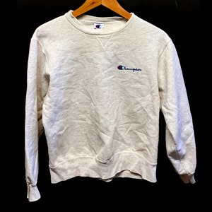 Vintage Champion sweatshirt light heather gray 80s 90s