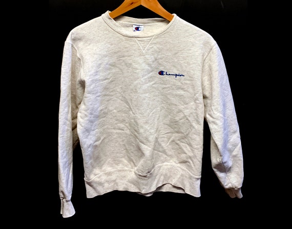 Vintage Champion sweatshirt light heather gray 80… - image 1