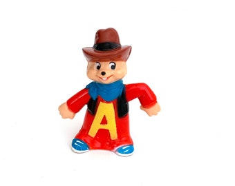 Vintage 80s Alvin and the Chipmunks pvc figure toy 1983