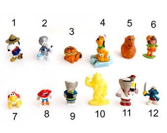 Vintage 80s toy figure pvc mini cartoon YOU PICK