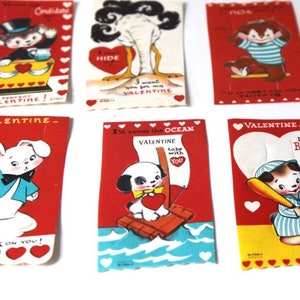 Lotto pop-up di San Valentino vintage anni '50, 6 buste inutilizzate più buste