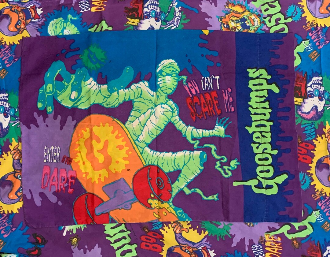Vintage Goosebumps Pillowcase 90s Twin Fabric Etsy