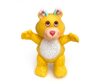 Vintage Wuzzles Butterbear Plush Toy, 1980's Disney Hasbro Pastel
