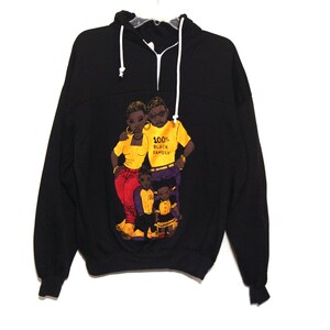 Vintage 90s sweatshirt 100% black family