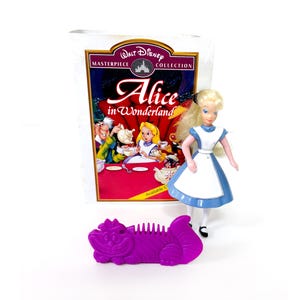 Vintage Alice in Wonderland toy figure Disney Masterpiece collection 1995 happy meal McDoanlds 90s
