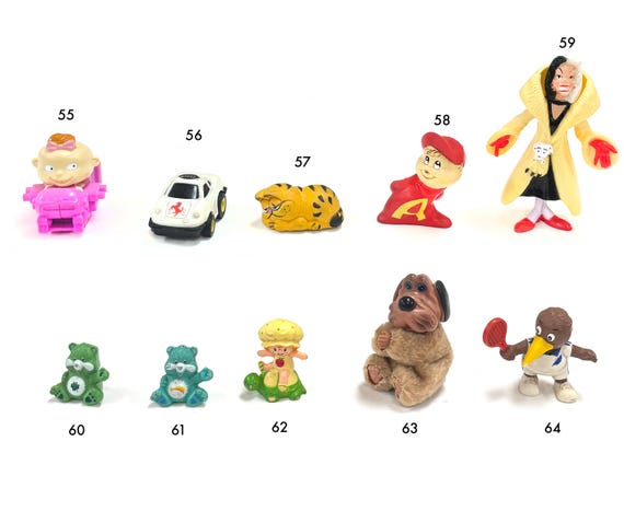 ヴィンテージ80年代おもちゃフィギュアPVCミニ漫画あなたが選ぶ - Etsy
