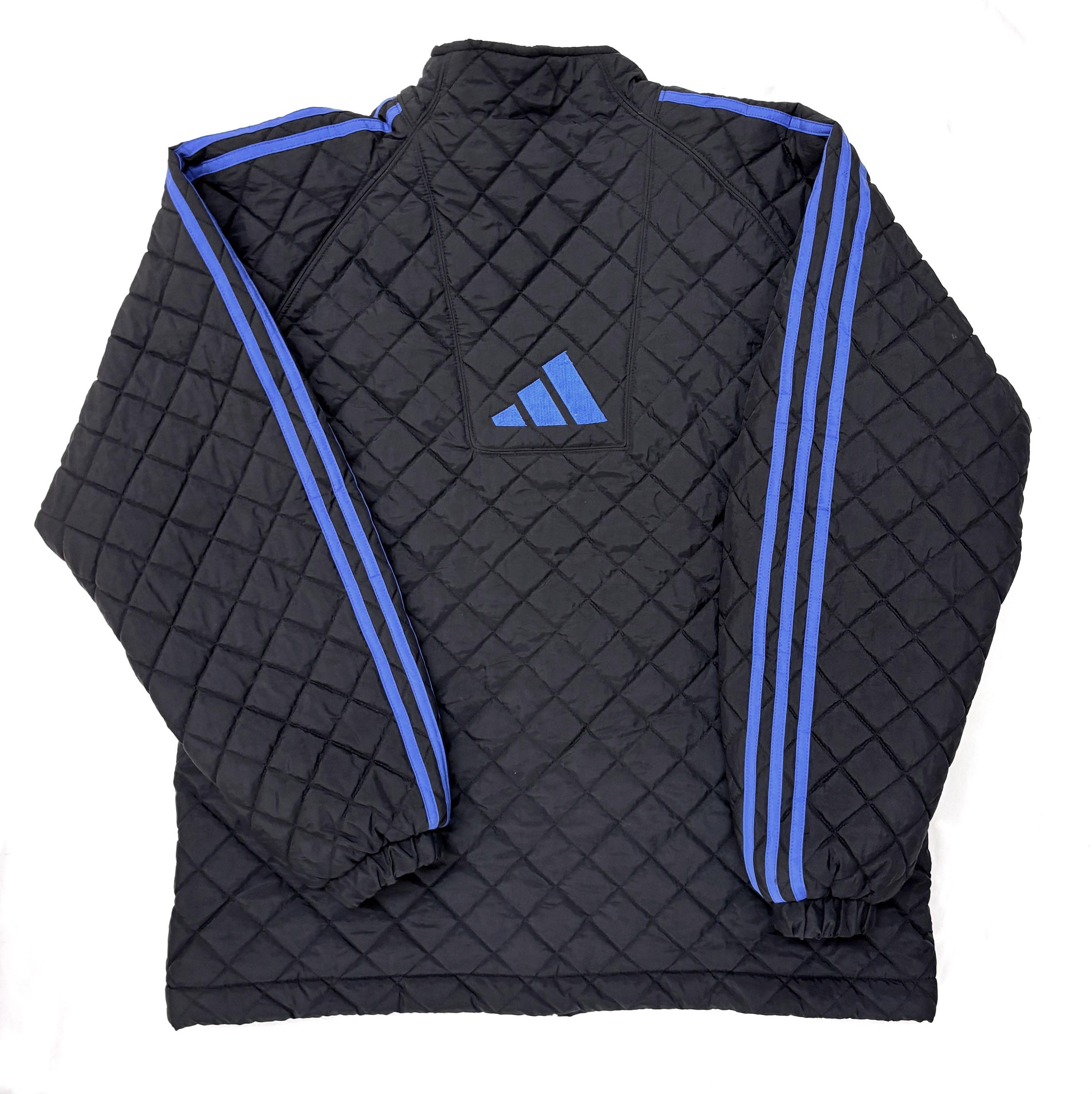 Vintage Adidas Jacket Coat Reversible Navy Blue 90s Y2k - Etsy