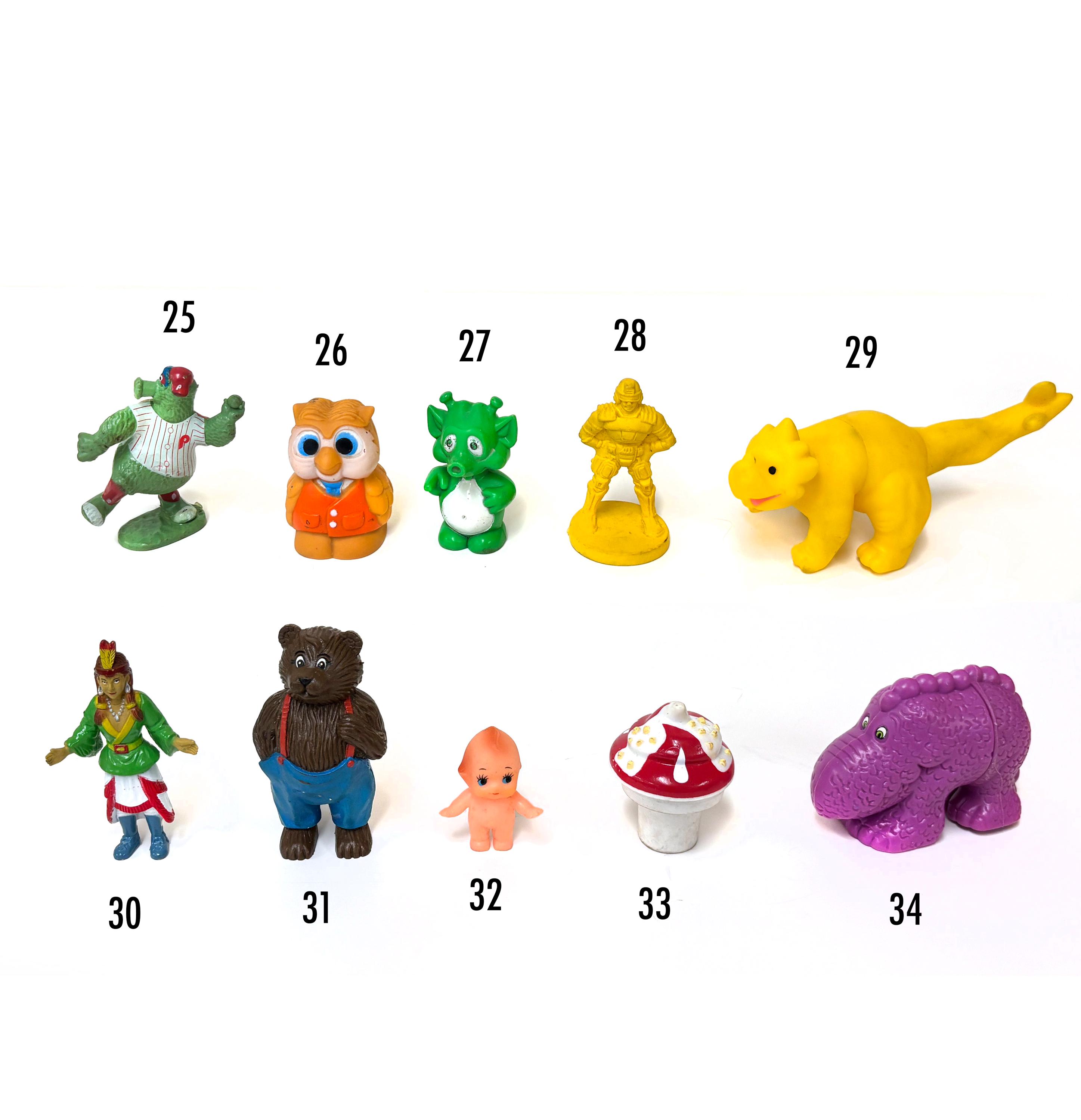 ヴィンテージ80年代おもちゃフィギュアPVCミニ漫画あなたが選ぶ - Etsy