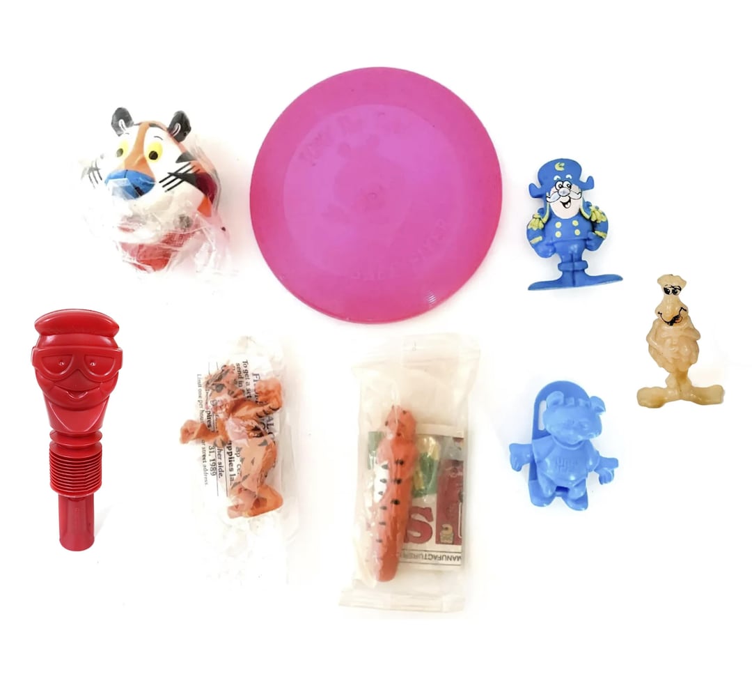 Vintage Cereal Premium Toys Captain Crunch Tony the Tiger Sugar Bear ...