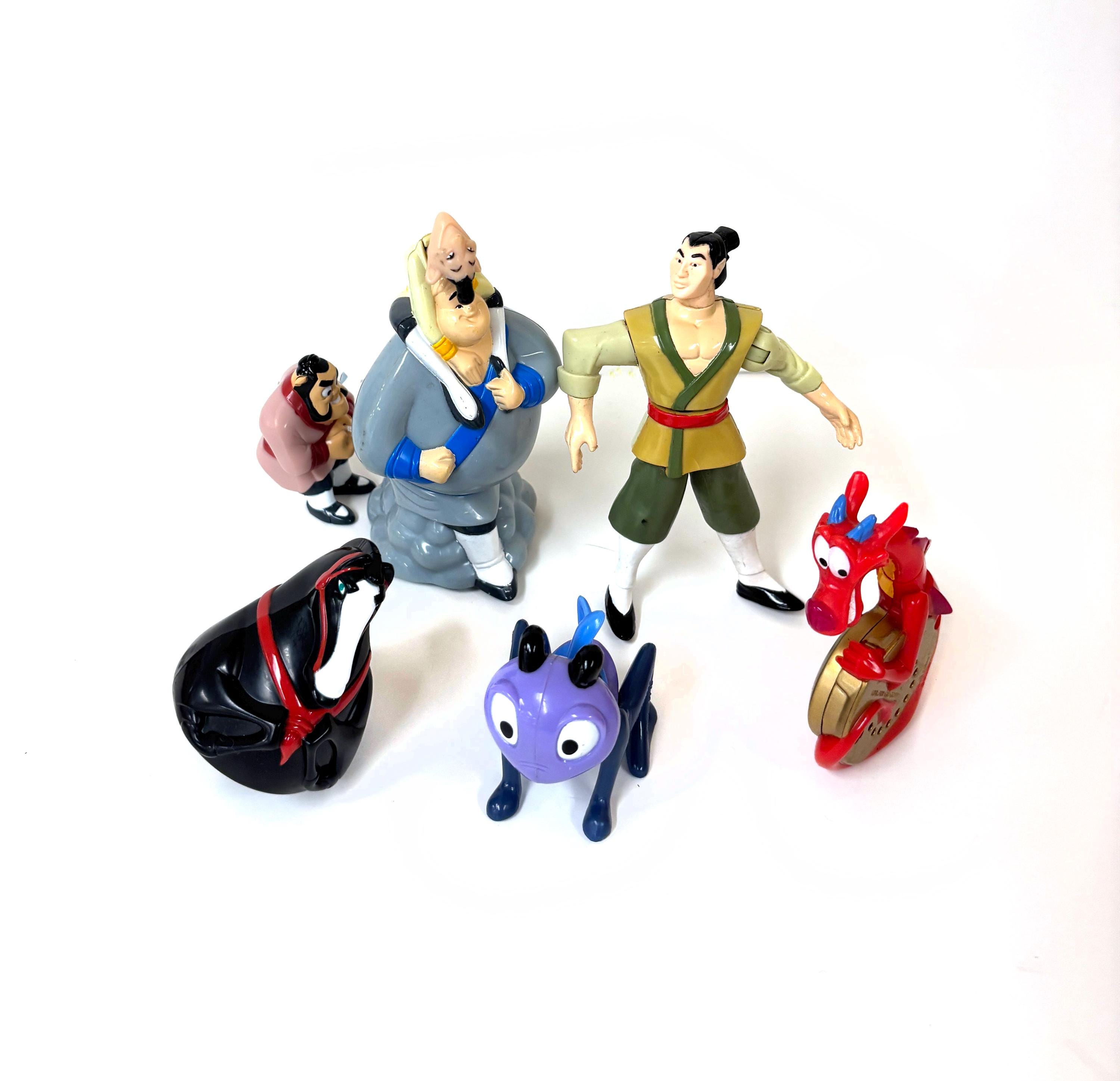 古物 大量まとめ 缶 古書 ミリタリー 軍物 Disney ディズニーフィギュア Vintage Mulan Toys Happy Meal Lot Disney 90s - Etsy