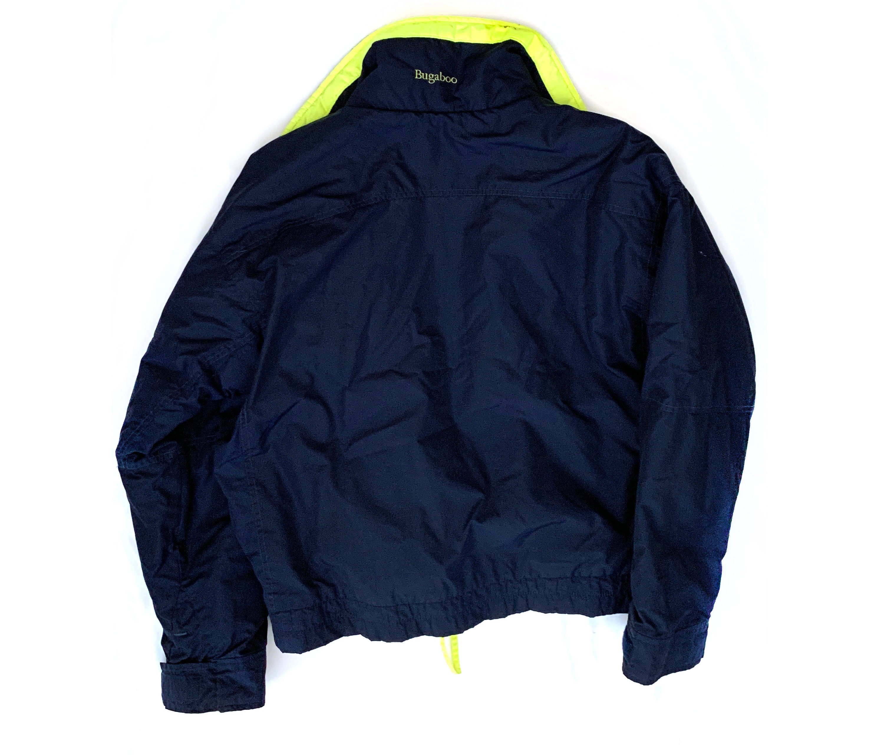 columbia Bugaboo ジャケット ネイビー/グレー/イエロー Columbia Kids Sz 8 Jacket Zip Hood Bugaboo Outdoors Navy
