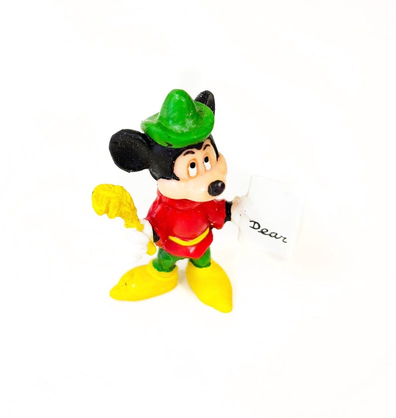 Vintage Mickey mouse pvc figure toy 70s 80s image 1