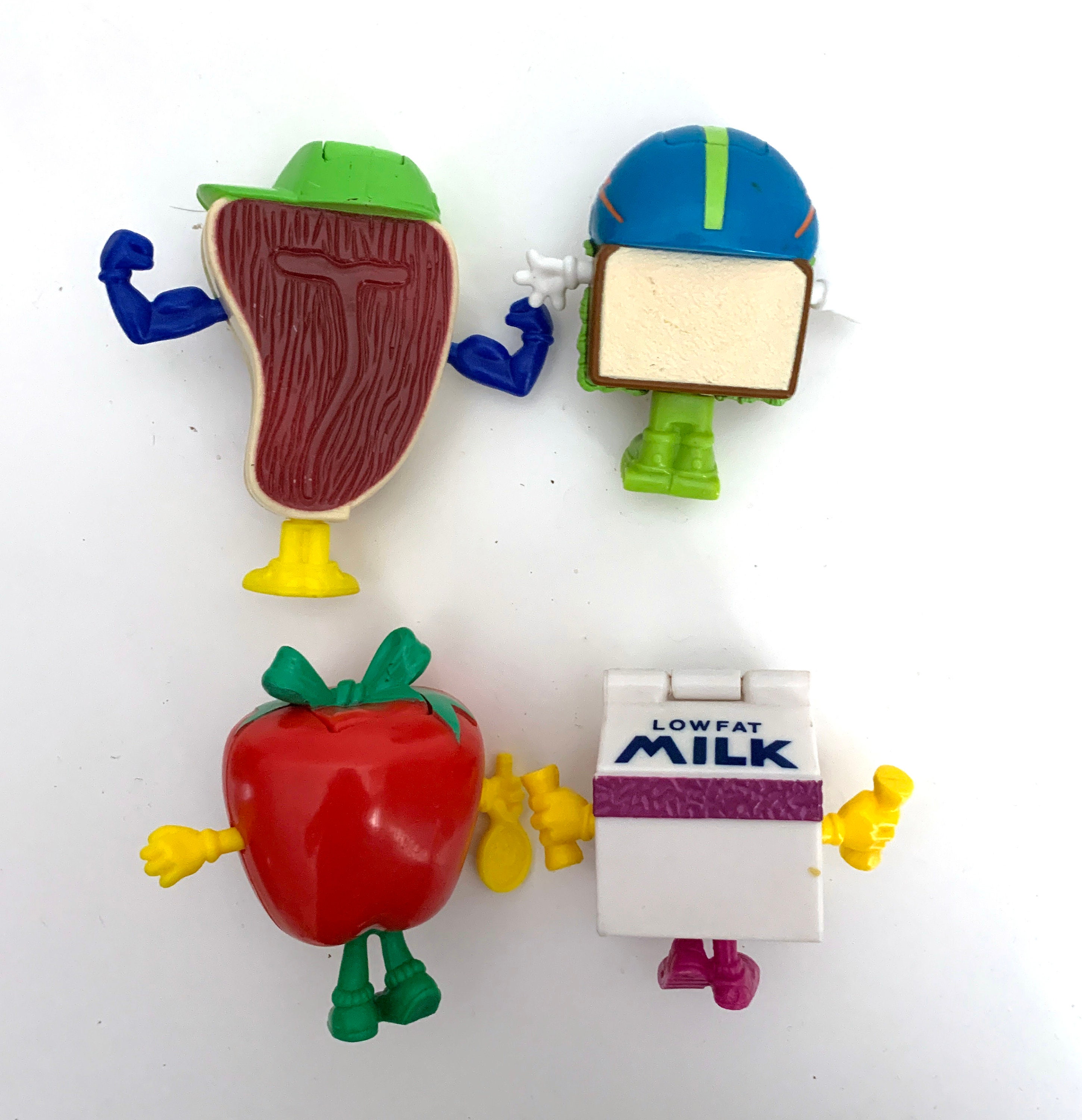 Vintage Food Fundamentals Happy Meal Toys 1993 Complete Set