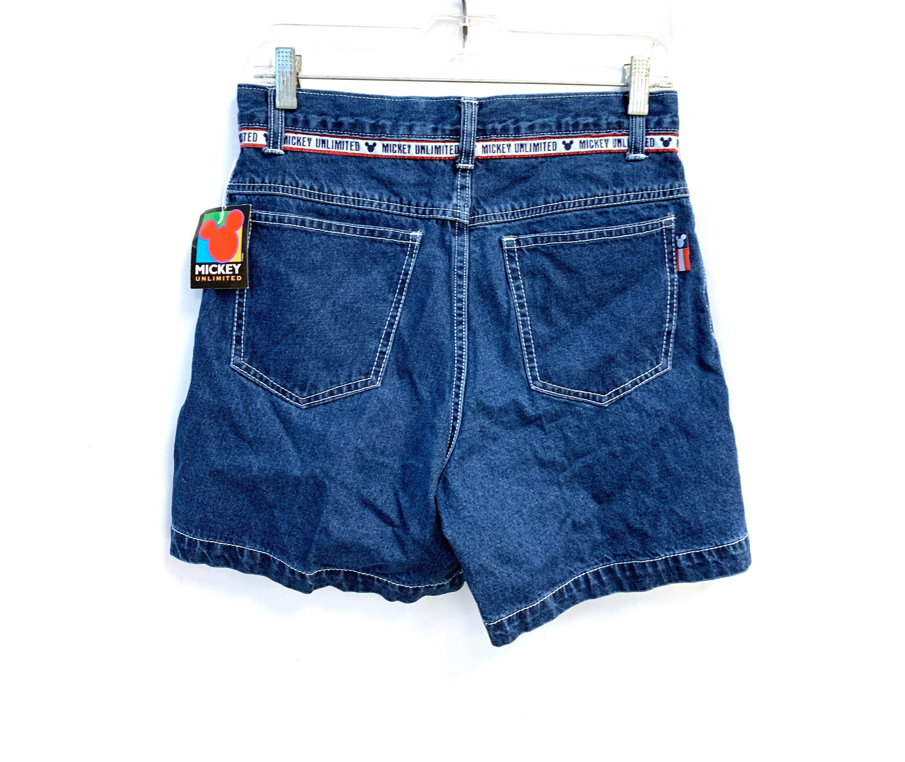 Mickey mouse jean shorts womens sale