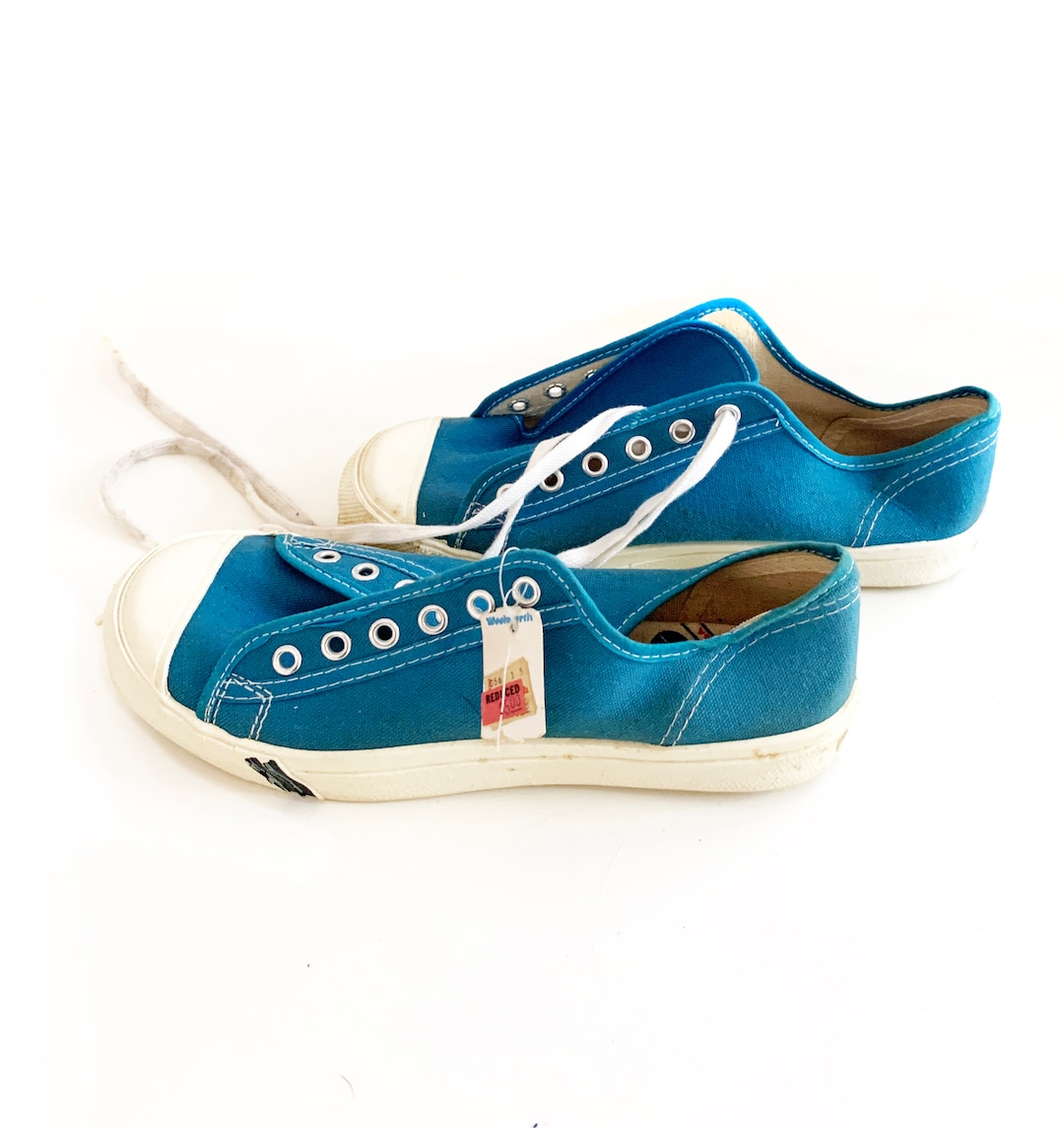 Vintage 60s Canvas Tennis Shoes Woolworth Mens Deadstock New Sizes