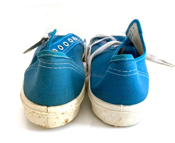 Vintage 60s Canvas tennis shoes Woolworth mens de… - image 2