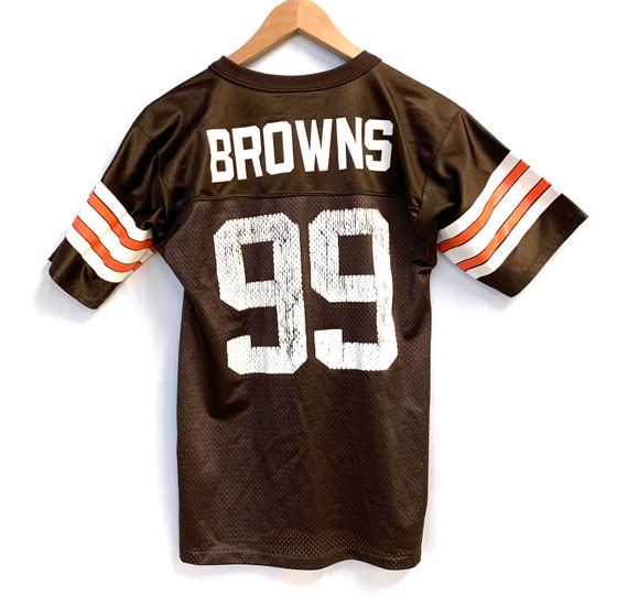 Vintage Cleveland Browns Jersey 99 90s Football Brown Mens 