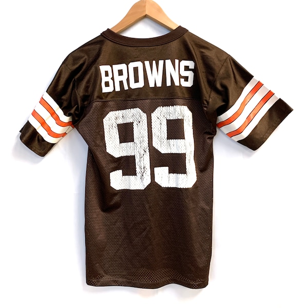 Vintage Cleveland Browns Jersey  #99 90s football brown mens and youth