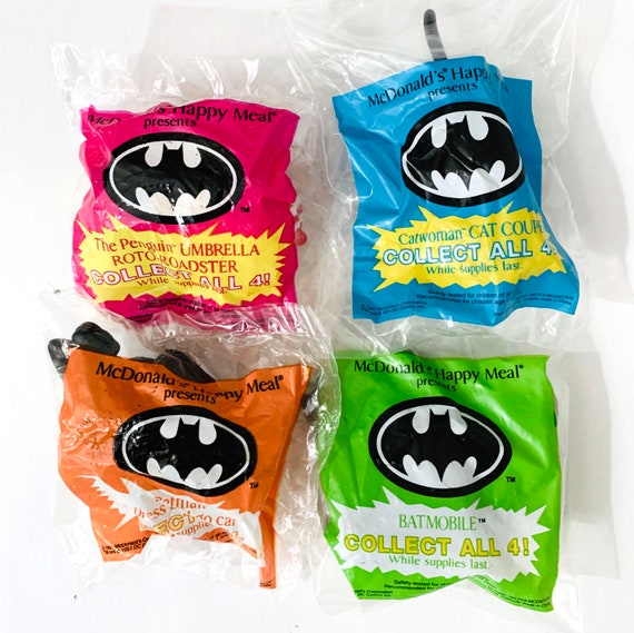 Vintage BATMAN Happy Meal Toys Sealed in Package 1991 - Etsy Canada