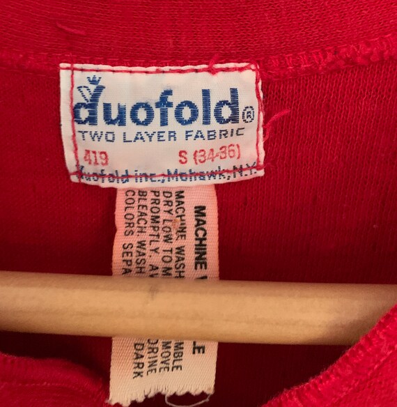 Vintage themal long john underwear 2 layer union suit… Gem