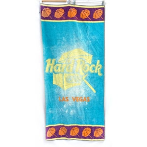 Vintage beach towel Hard Rock Cafe 80s 90s