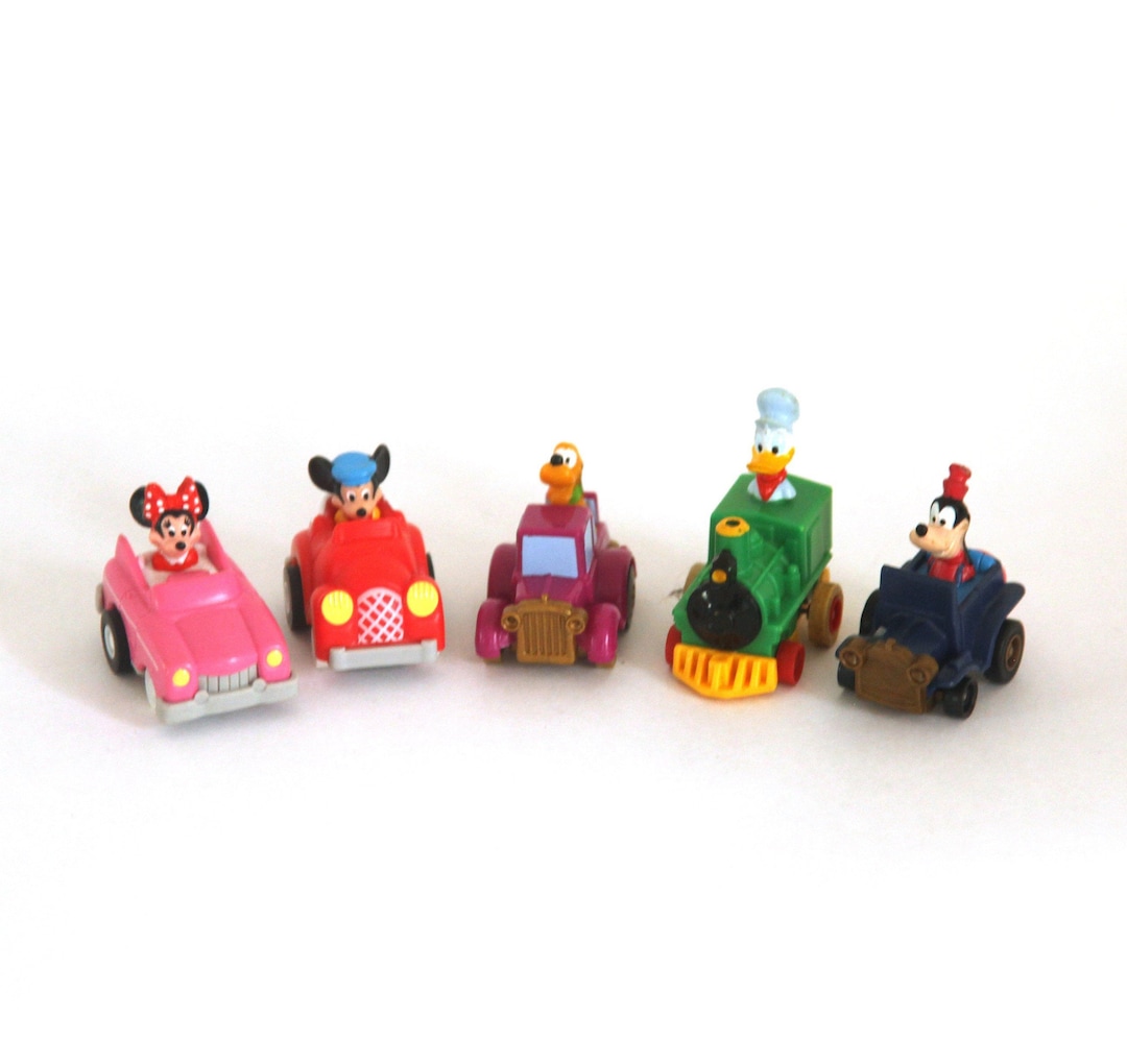 Vintage Disney Happy Meal Pull Back Car Toys Disney Complete Set 1988