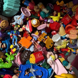 Lote de brinquedos antigos para crianças, anos 80 e 90, lote McDonalds Burger King a granel