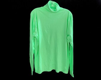neon lime turtleneck