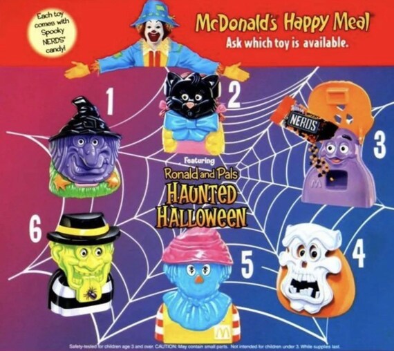 Vintage Halloween Mcdonalds Happy Meal Toys Candy Dispenser - Etsy New Zealand