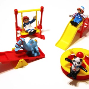 Vintage 80s Raggedy ANN and ANDY playground mcdonalds happy meal set toys