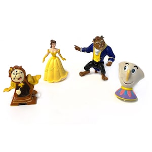 Vintage 90s Beauty and the Beast poseable figures toys
