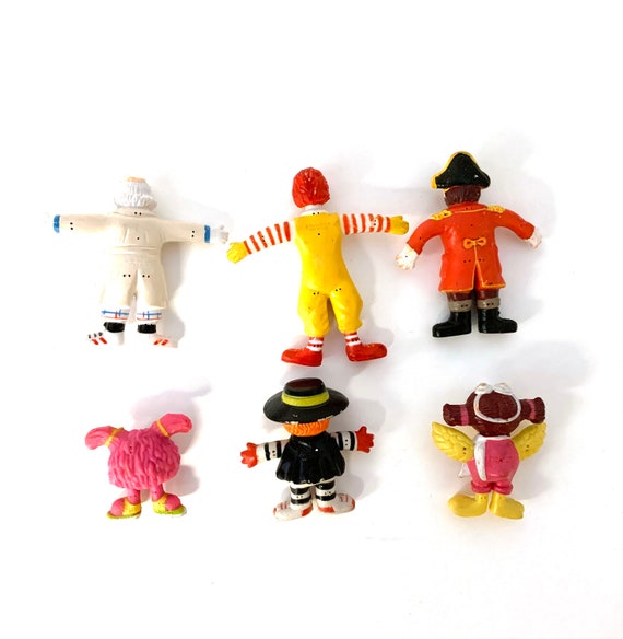 Vintage 80s Mcdonalds Moveables Happy Meal Bendy Toys Rare
