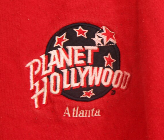 Vintage Planet Hollywood sweatshirt Atlanta red 1… - image 3