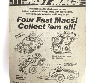 ヴィンテージ80年代マクドナルドファストマックハッピーミール
