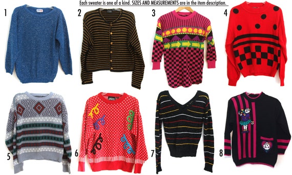 80s vintage sweaters