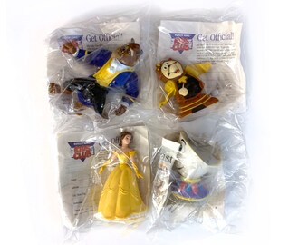 Vintage 90s Beauty and the Beast Poseable Figures Toys - Etsy