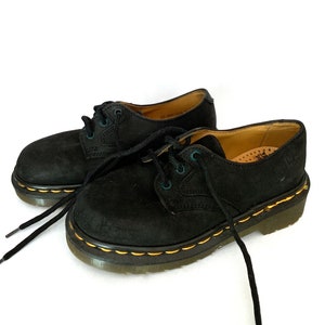 Vintage Doc Dr. Martens black oxford leather shoes sz. 12 youth kids 80s 90s