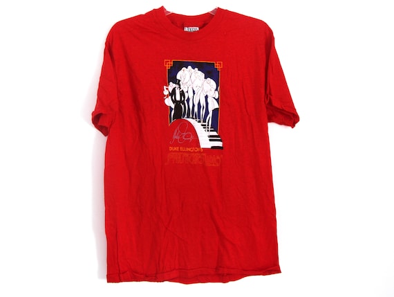Vintage 80s Tshirt Single Stitch New Deadstock Duke Ellington 