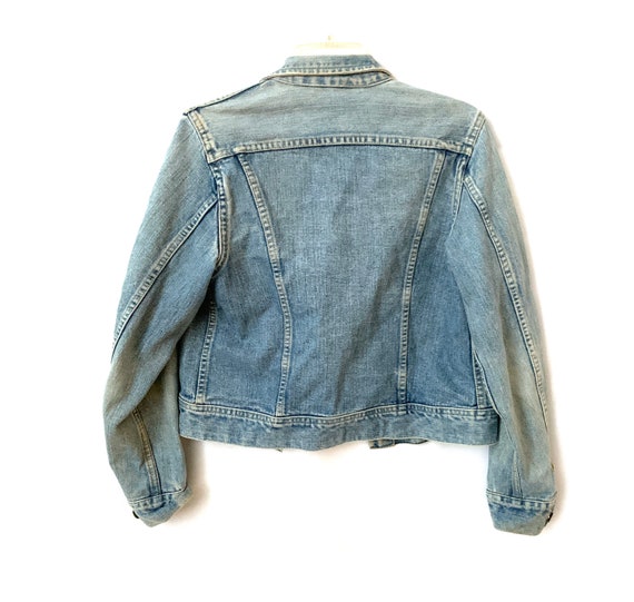 Vintage jean jacket Lee light stonewash 80s - image 4