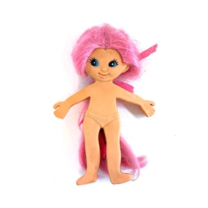Vintage Flatsy doll 1969 ideal pink hair 60s 70s