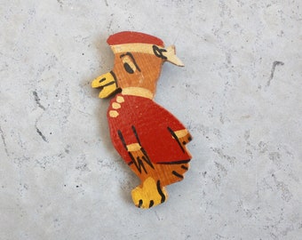 1950s Wood Duck Brooch