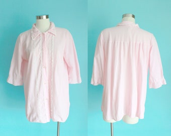 1960s Pink Nightie Button Down by Dorsay | Medium/Large