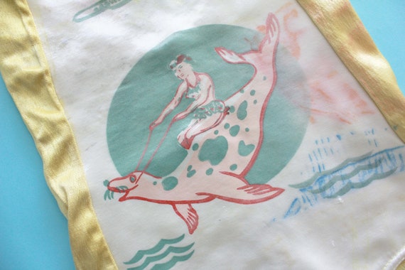 1940s Novelty Print Swimsuit | XXS | AS IS - image 3