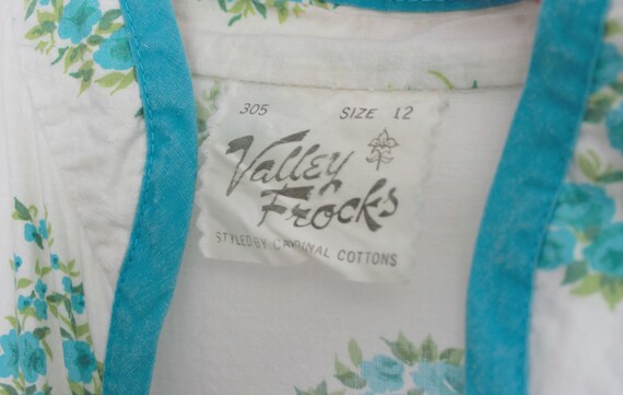 1950s Floral Zip Housedress by Valley Frocks | 26… - image 10