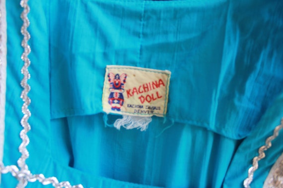 1950s Blue Southwestern Patio Dress by Kachina Do… - image 7