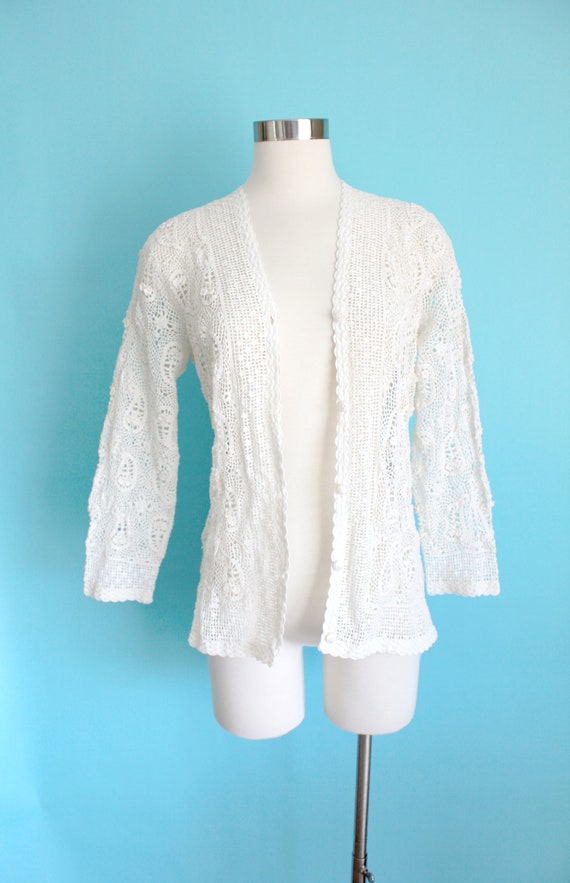 Off white 2025 lace cardigan