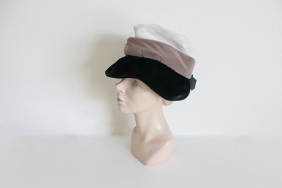 1950s Bucket Hat | Velvet Hat | Colorblock Hat | … - image 6