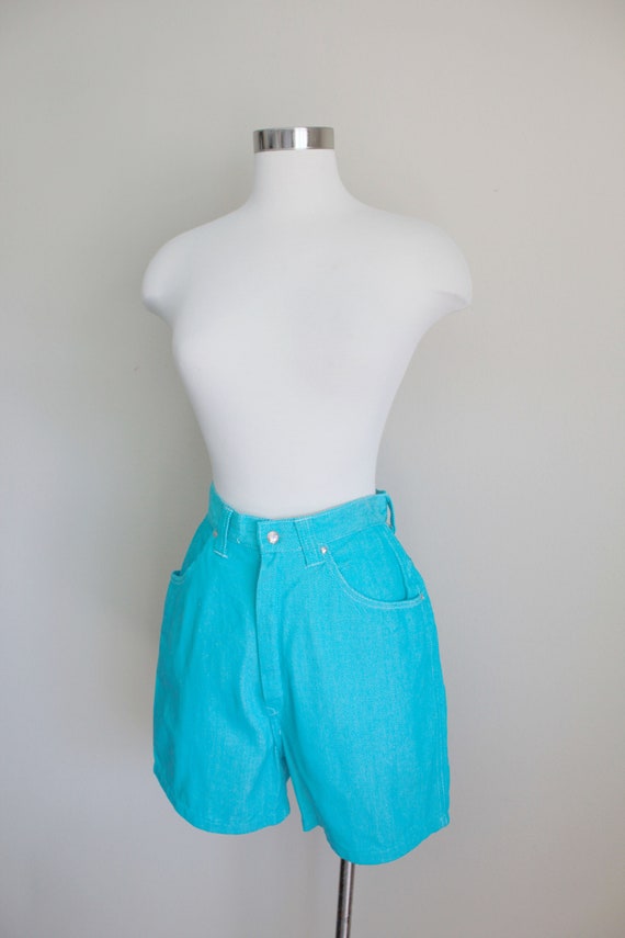 1960s Dead Stock Baby Blue Denim Shorts | New Old… - image 4