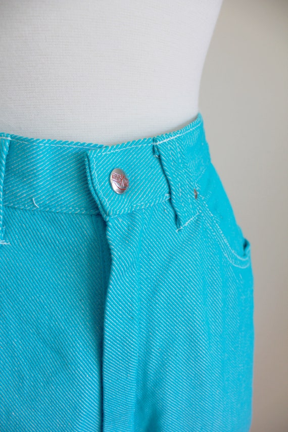 1960s Dead Stock Baby Blue Denim Shorts | New Old… - image 5