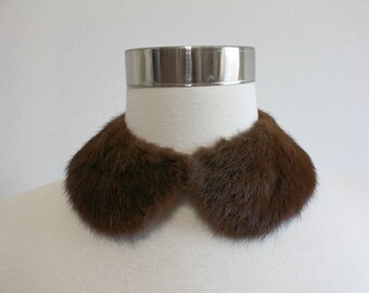 1950s Faux Mink Fur Detachable Collar by Sally Gee Creations